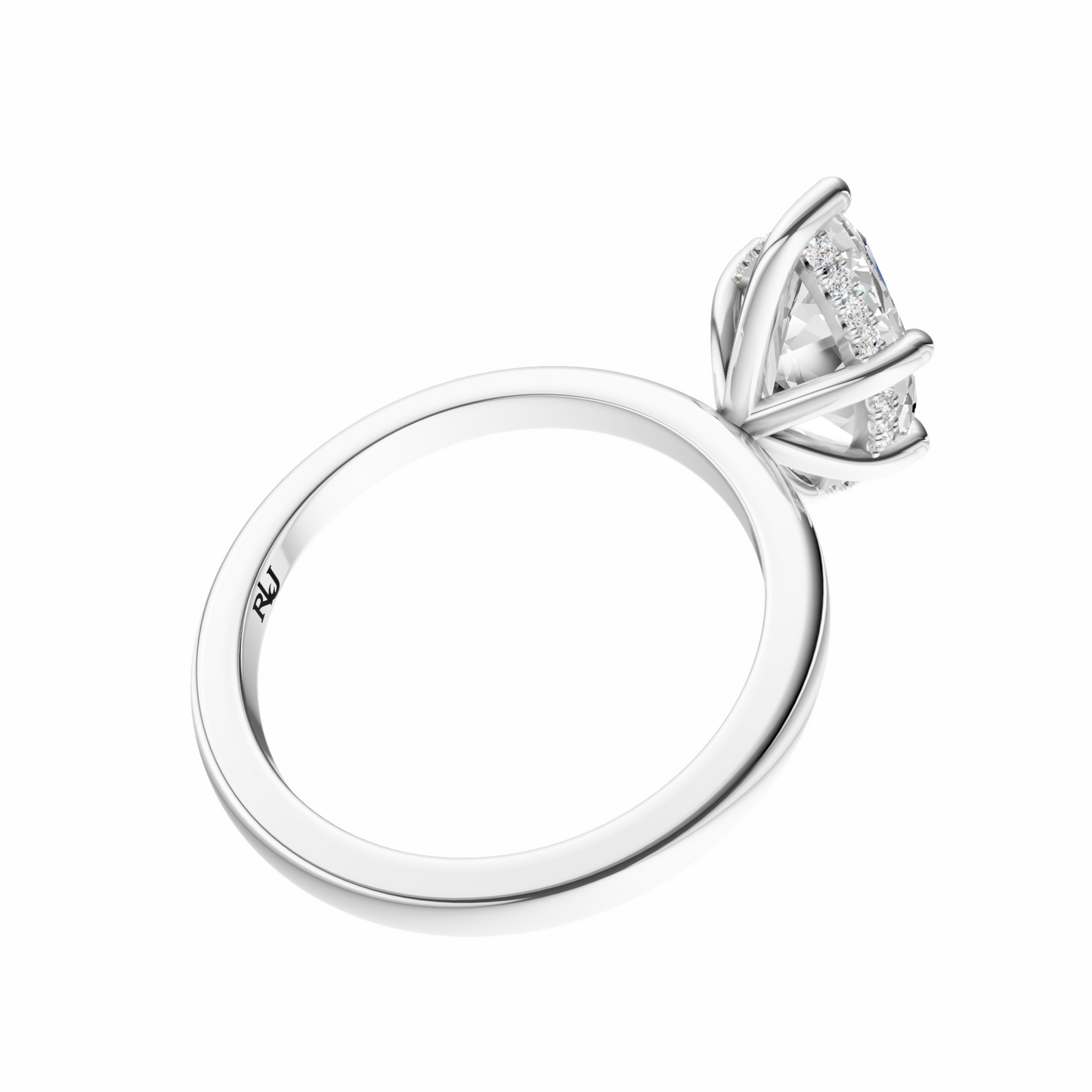 Marquise Elegant Signature Hidden Halo Setting