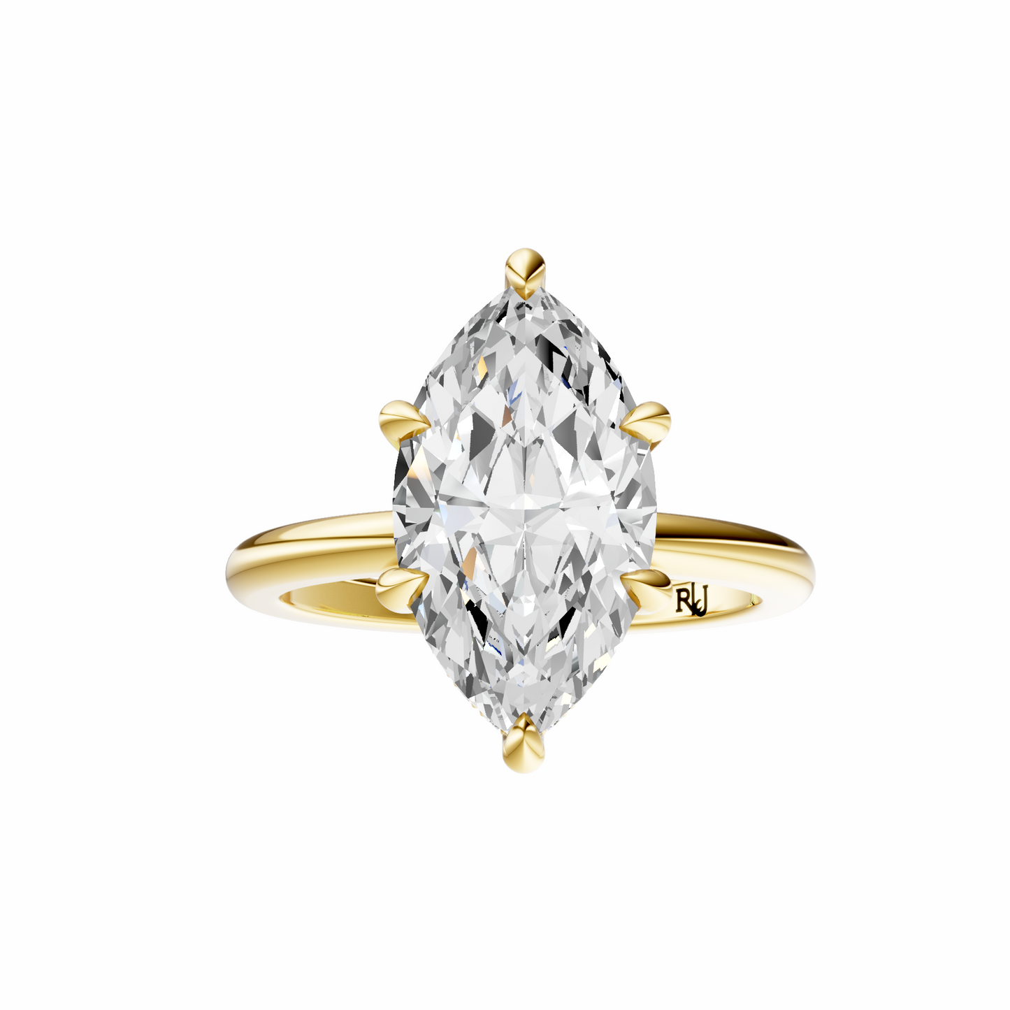 Marquise Elegant Signature Hidden Halo Setting