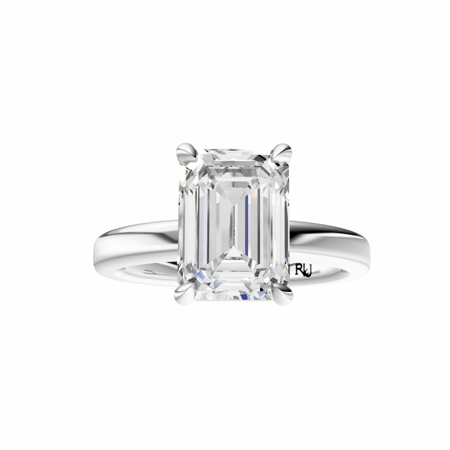 Emerald 2.7mm Elegant Solitaire Setting