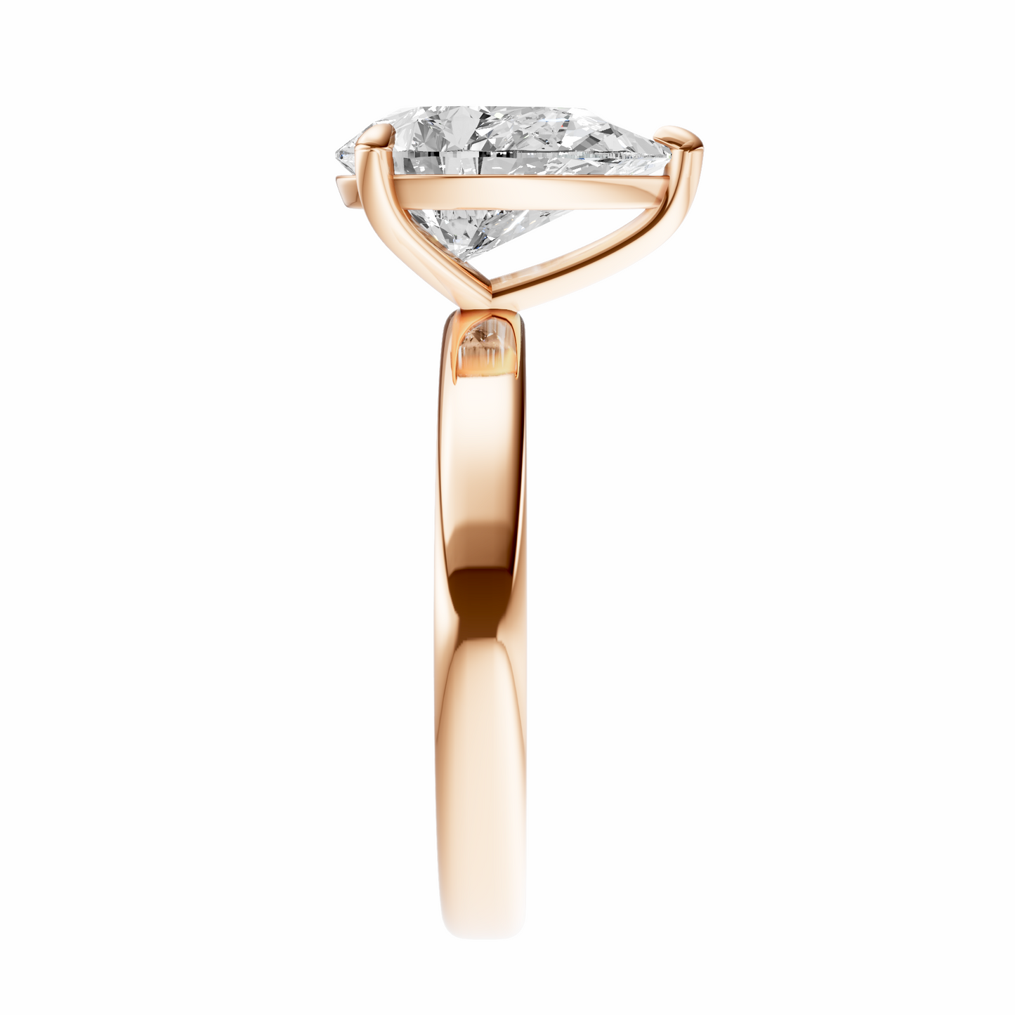 Pear 2.7mm Elegant Solitaire Setting
