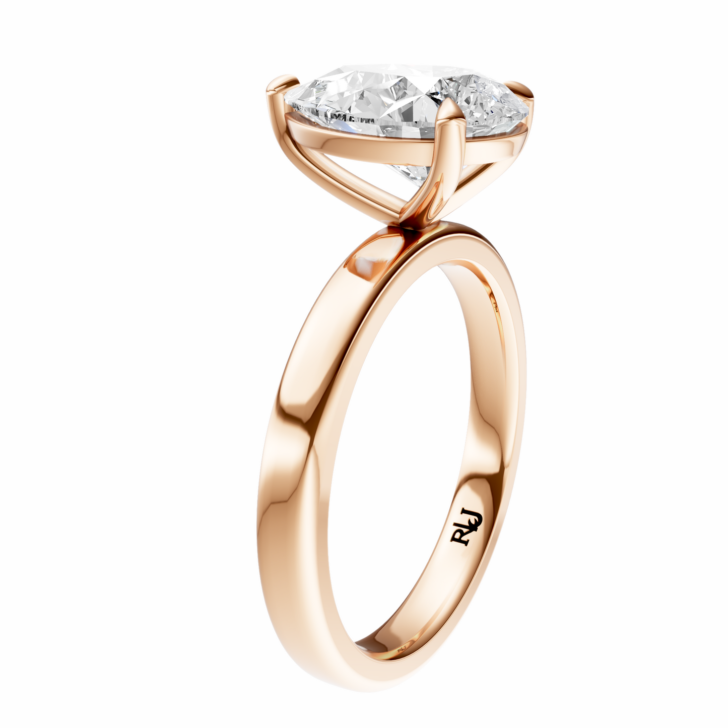 Pear 2.7mm Elegant Solitaire Setting