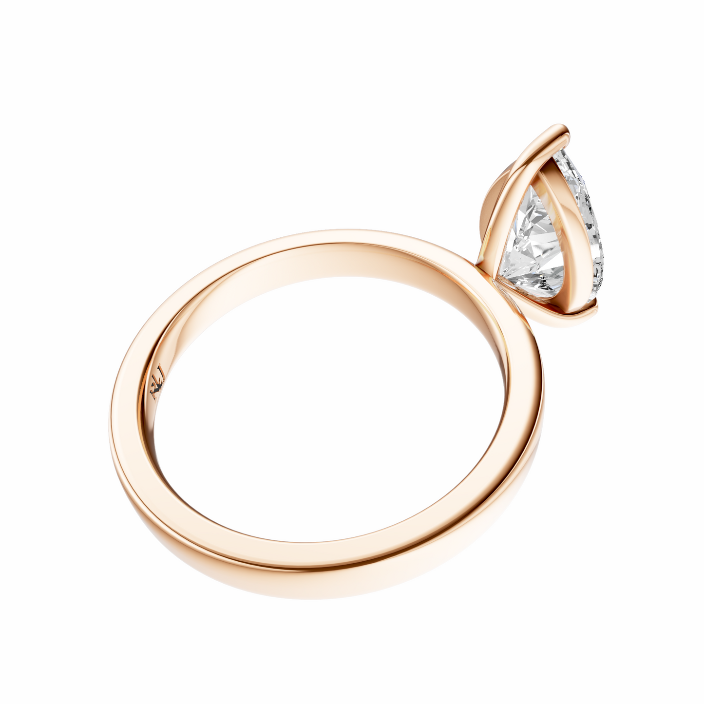 Pear 2.7mm Elegant Solitaire Setting