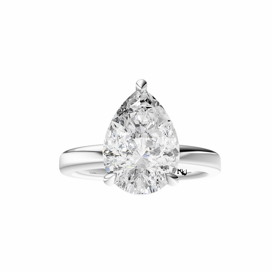Pear 2.7mm Elegant Solitaire Setting