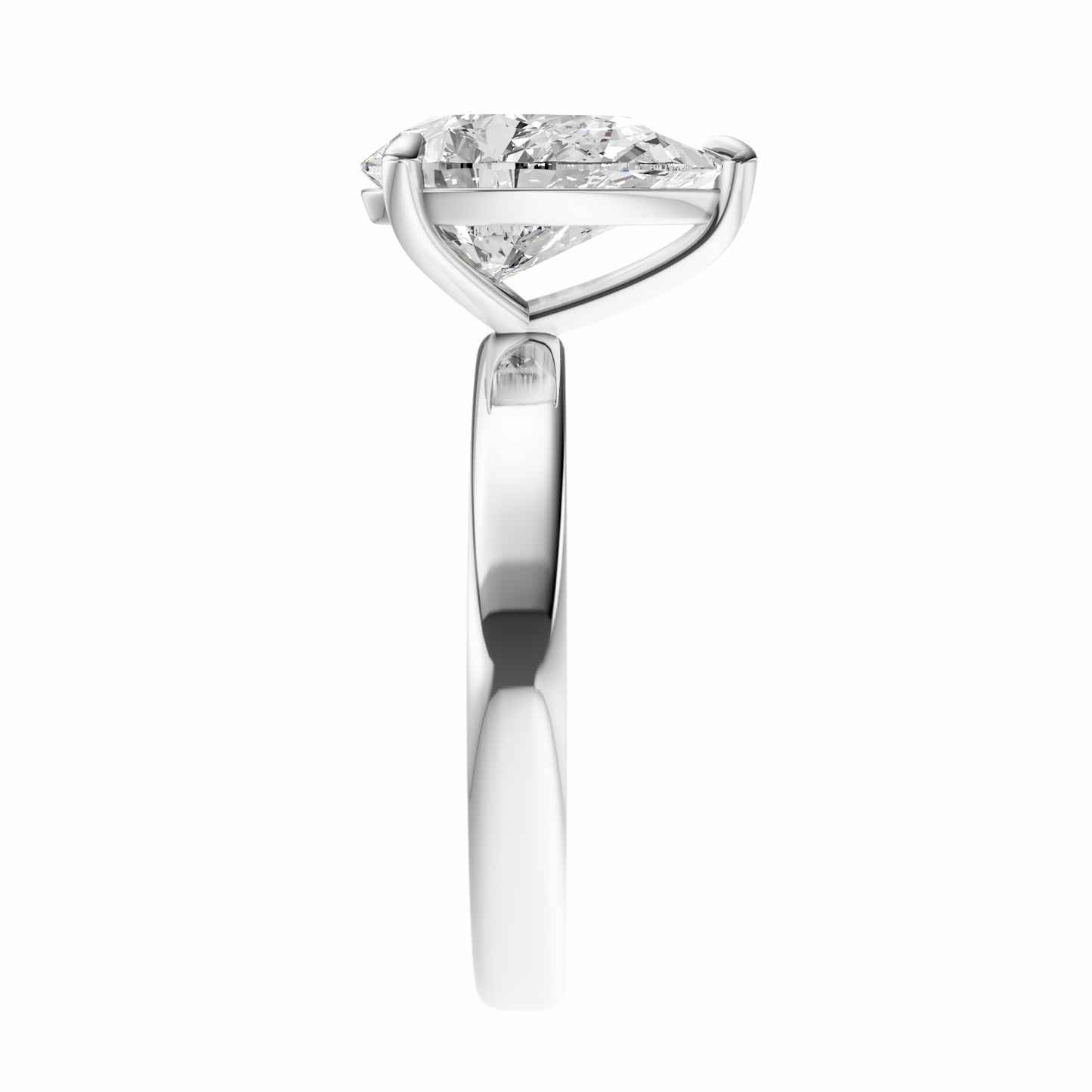 Pear 2.7mm Elegant Solitaire Setting