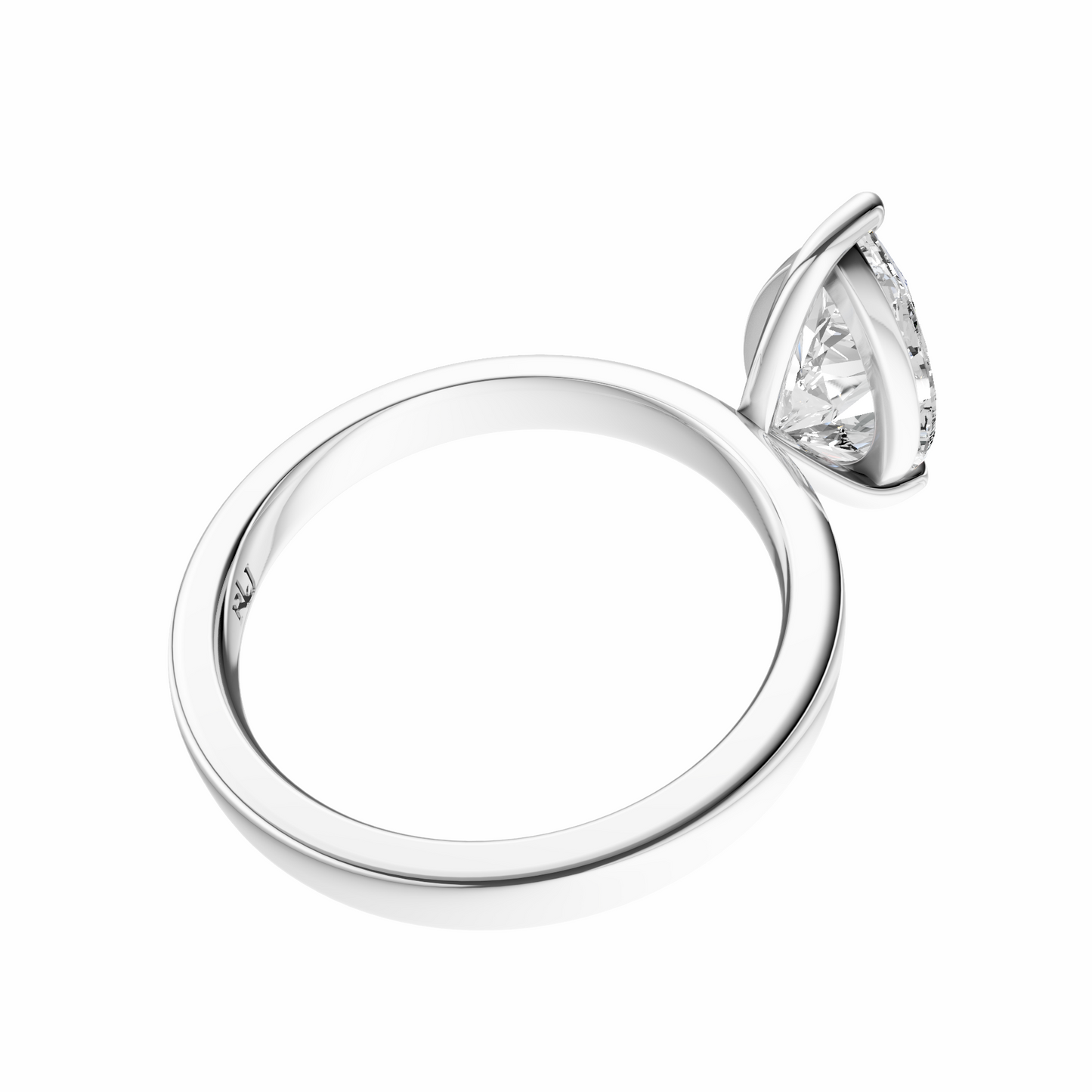 Pear 2.7mm Elegant Solitaire Setting