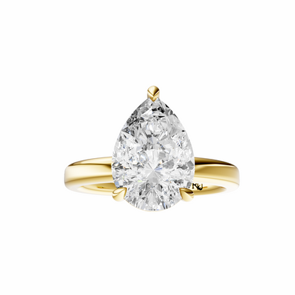 Pear 2.7mm Elegant Solitaire Setting