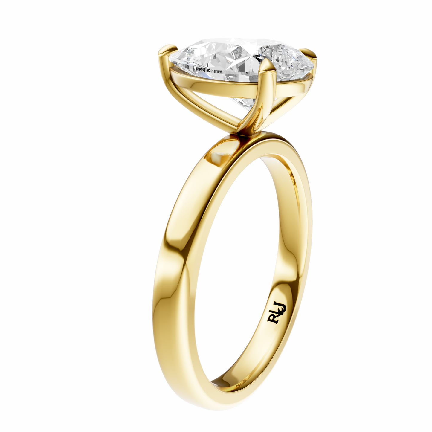 Pear 2.7mm Elegant Solitaire Setting