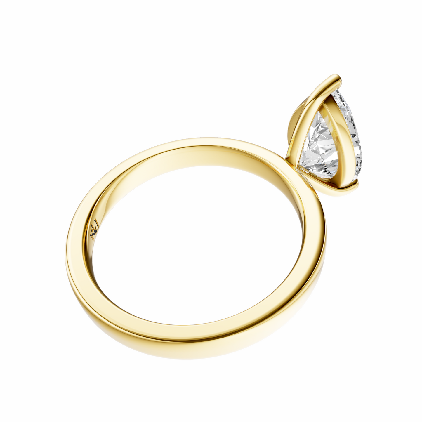 Pear 2.7mm Elegant Solitaire Setting