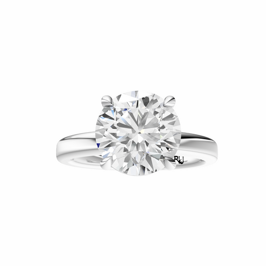 Round 2.7mm Elegant Solitaire Setting