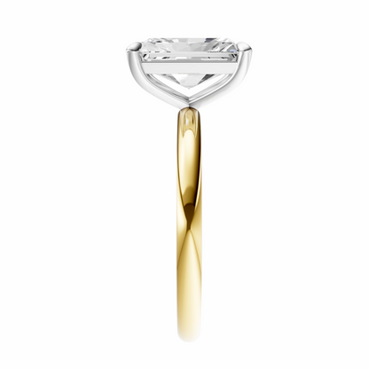 Radiant Mixed Metal Elegant Solitaire Setting