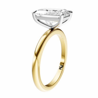 Radiant Mixed Metal Elegant Solitaire Setting