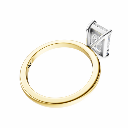 Radiant Mixed Metal Elegant Solitaire Setting