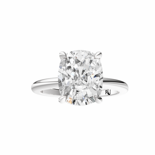 Cushion Elegant Solitaire Setting