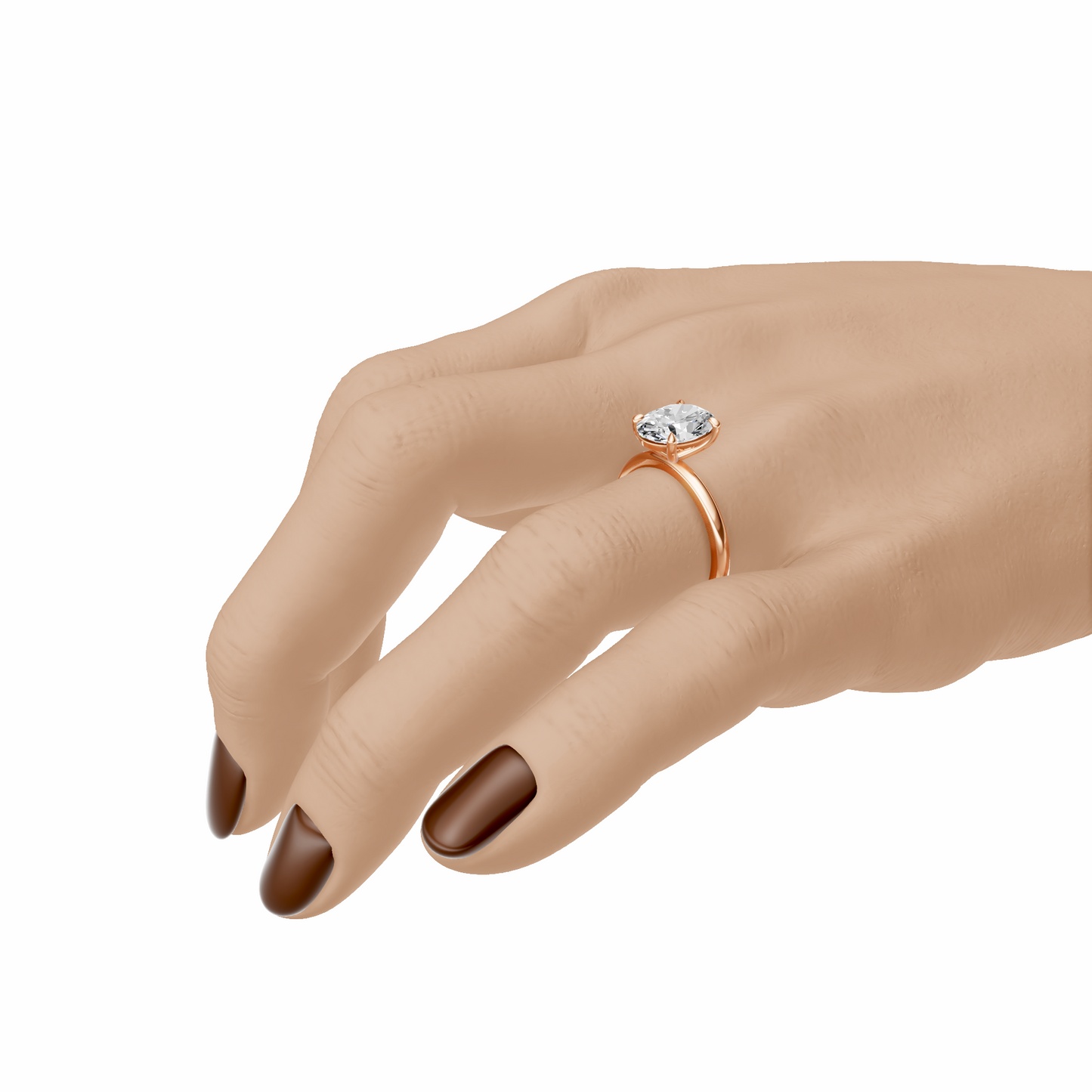 Oval Elegant Solitaire Setting