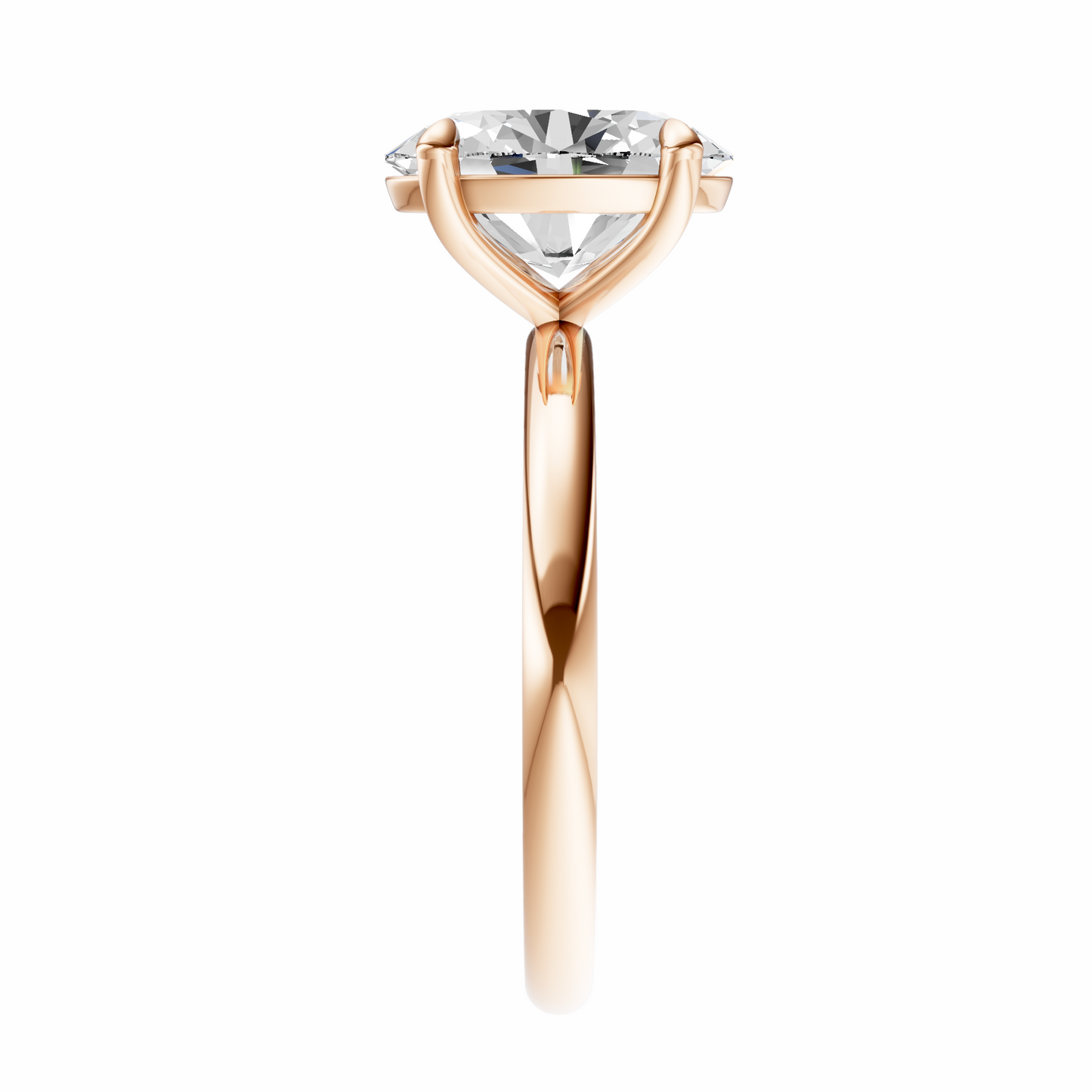 Oval Elegant Solitaire Setting