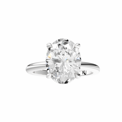 Oval Elegant Solitaire Setting