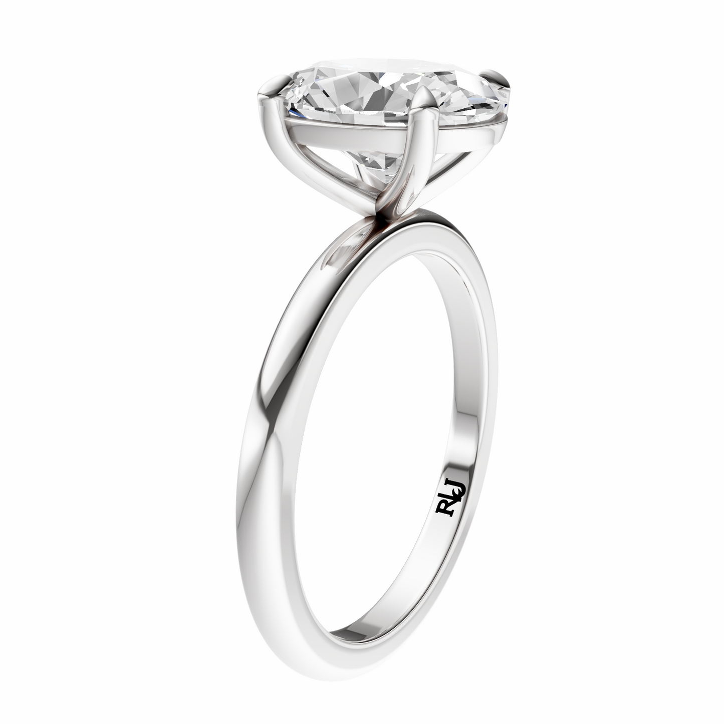 Oval Elegant Solitaire Setting