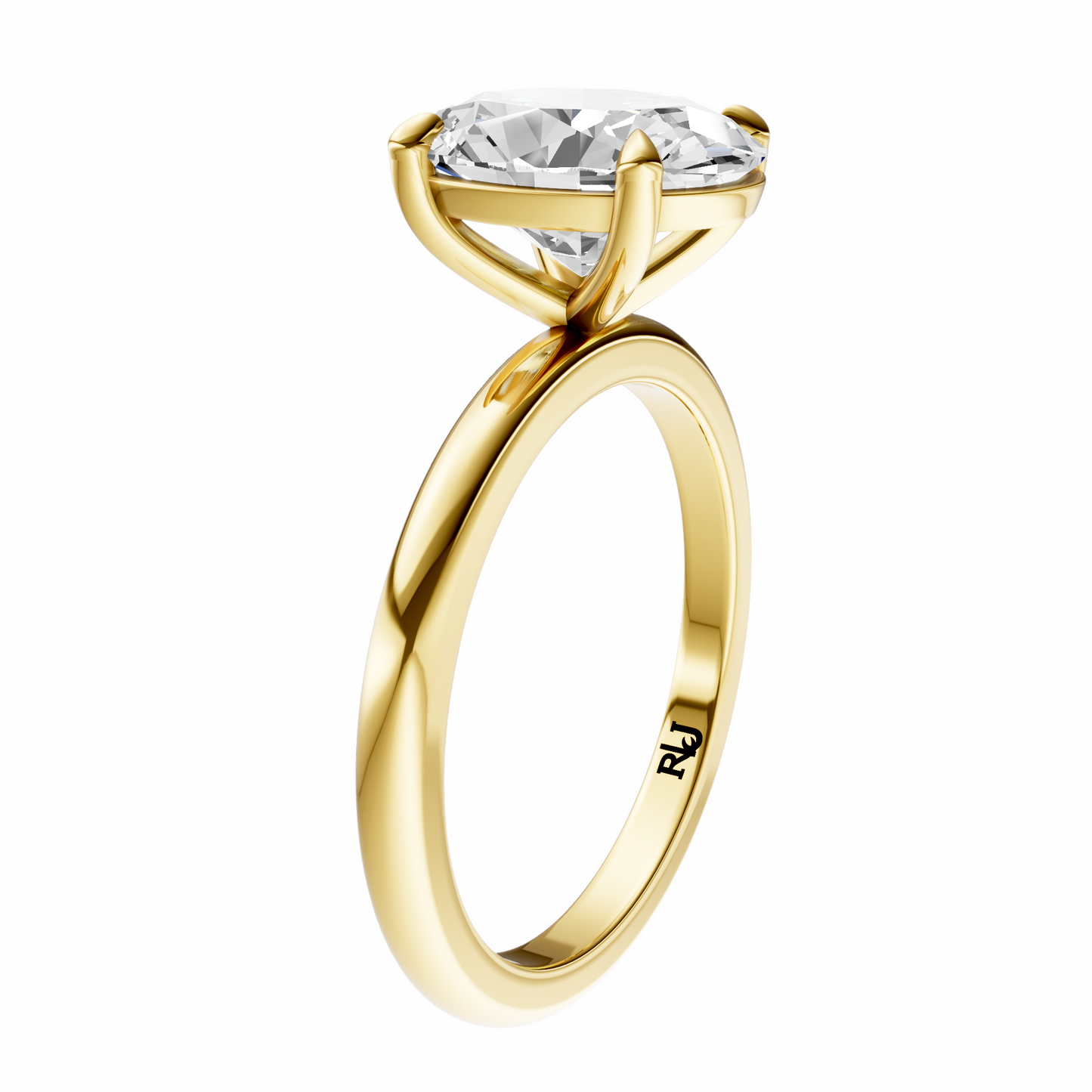 Oval Elegant Solitaire Setting