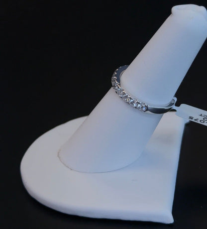 0.76ctw Round Lab Diamond 14kt White Gold Band R107193-075