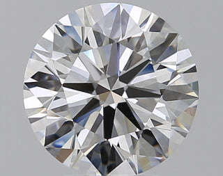 1.58 Carat D Color VVS2 Round Diamond