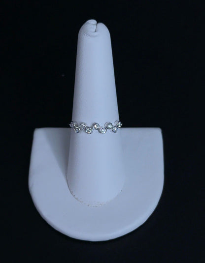 0.32ctw Round Lab Diamond Multi Stone 14kt White Gold Ring SA5770R