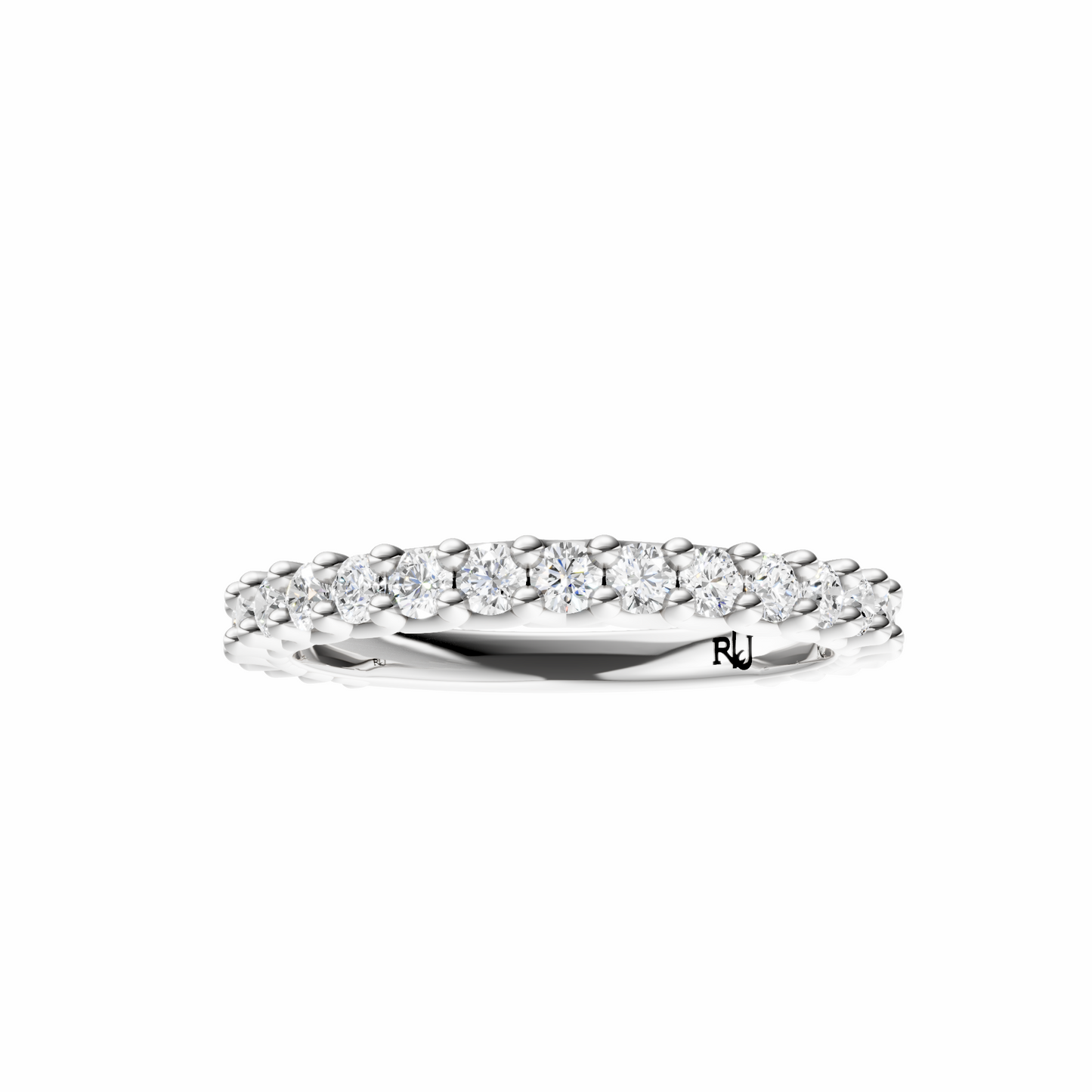 Scallop Accented Wedding Band