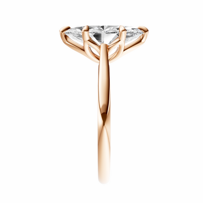 Marquise Solitaire Cathedral Tulip Setting