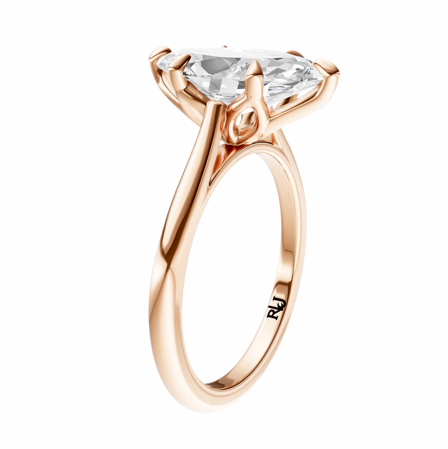 Marquise Solitaire Cathedral Tulip Setting
