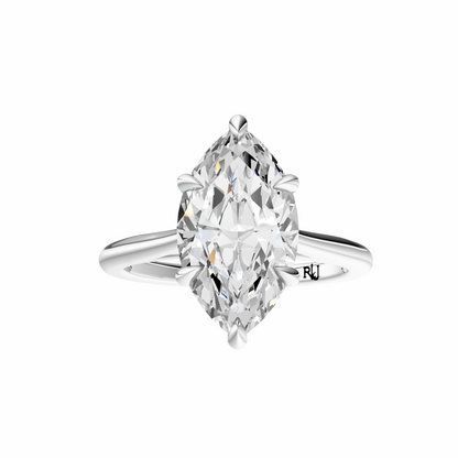 Marquise Solitaire Cathedral Tulip Setting