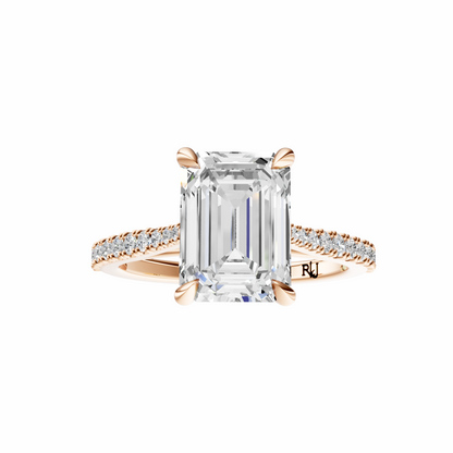 Emerald Traditional Tapered Cathedral Tulip Setting