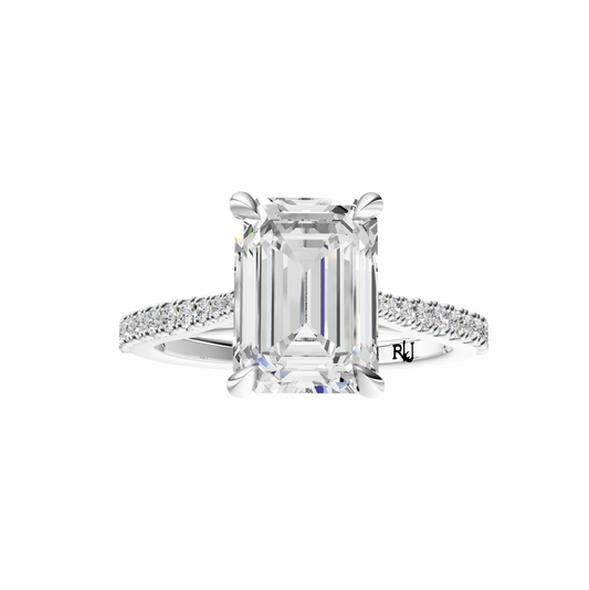 Emerald Traditional Tapered Cathedral Tulip Setting