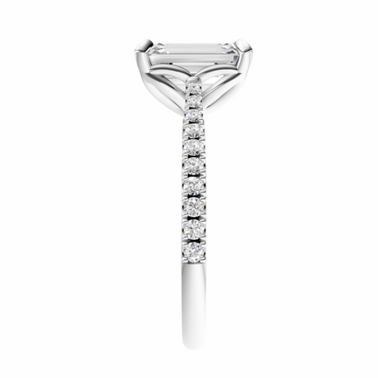 Emerald Traditional Tapered Cathedral Tulip Setting