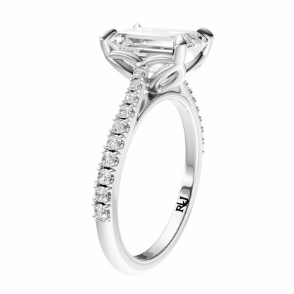 Emerald Traditional Tapered Cathedral Tulip Setting