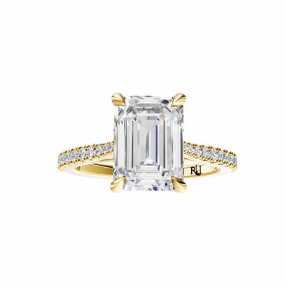 Emerald Traditional Tapered Cathedral Tulip Setting