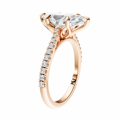 Marquise Traditional Tapered Cathedral Tulip Setting
