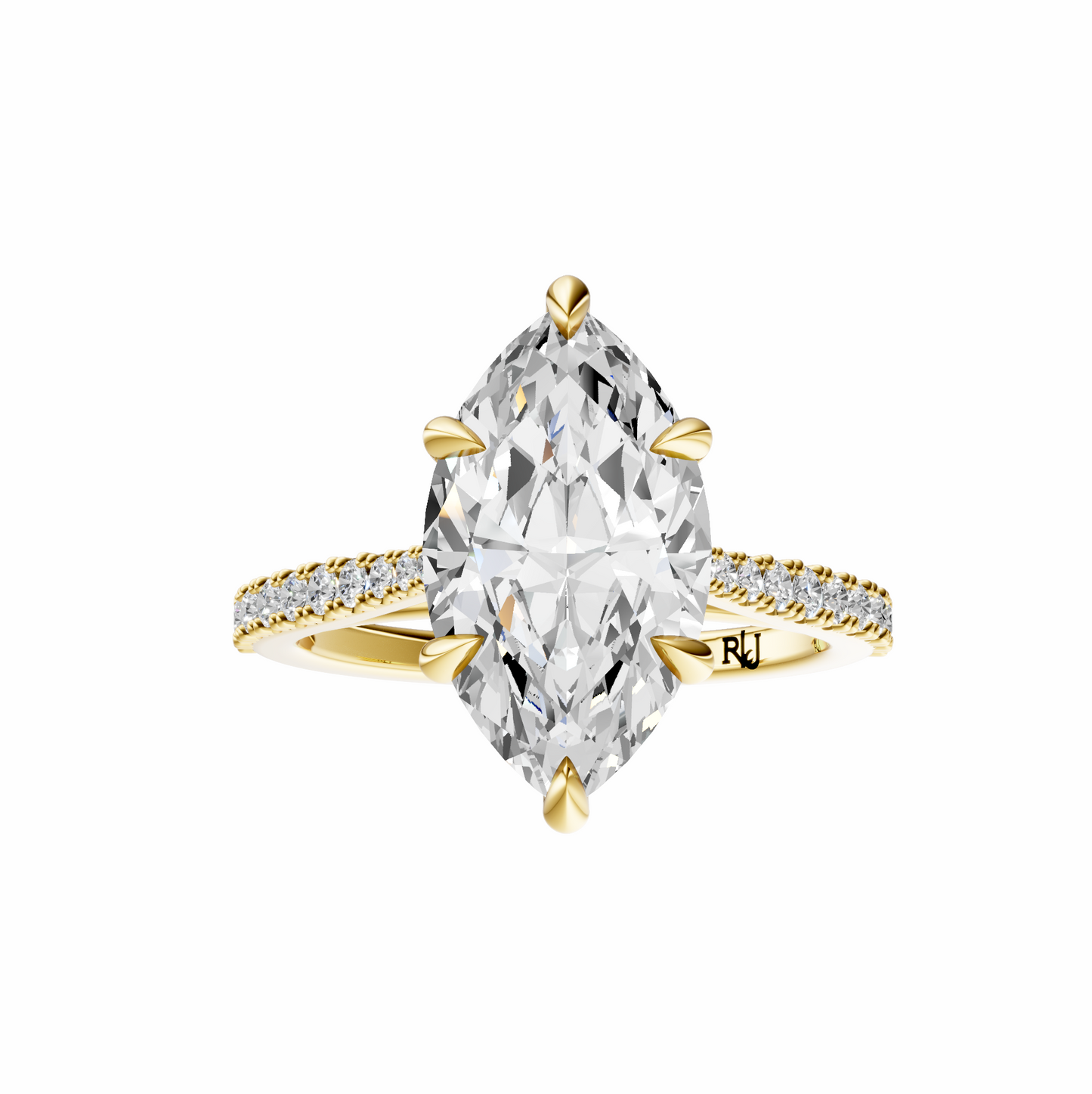 Marquise Traditional Tapered Cathedral Tulip Setting