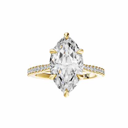Marquise Traditional Tapered Cathedral Tulip Setting
