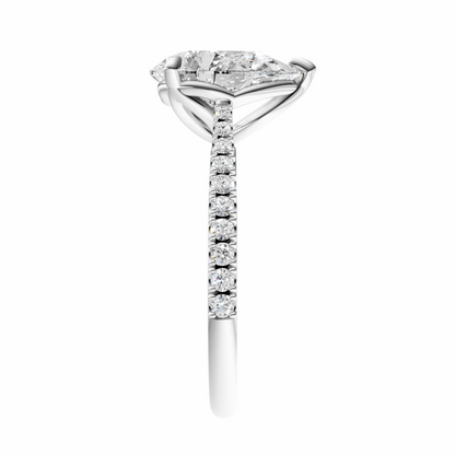 Pear Traditional Tapered Cathedral Tulip Setting