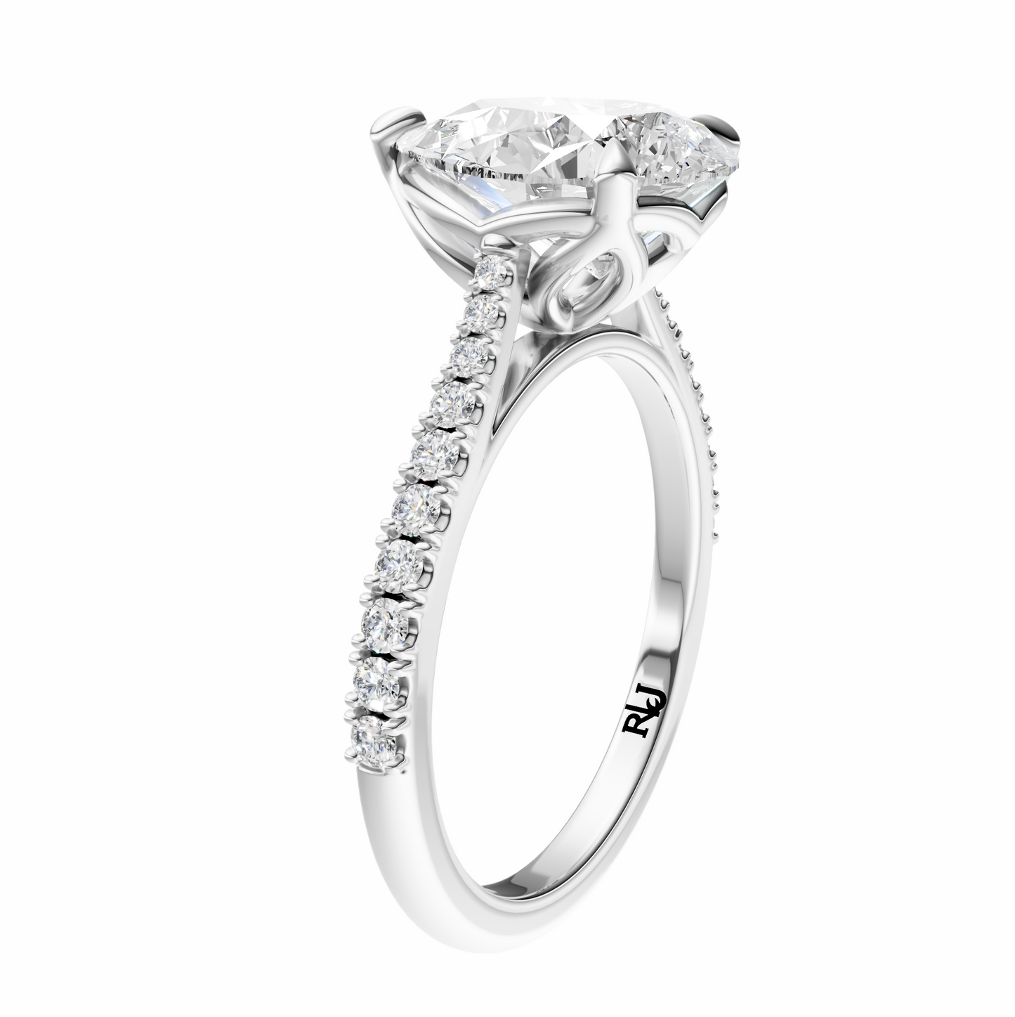 Pear Traditional Tapered Cathedral Tulip Setting