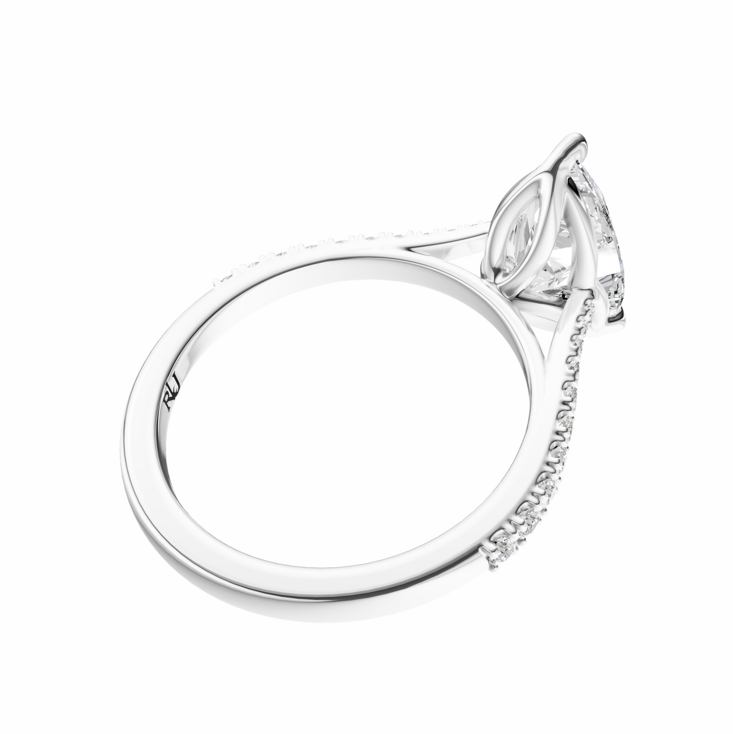 Pear Traditional Tapered Cathedral Tulip Setting