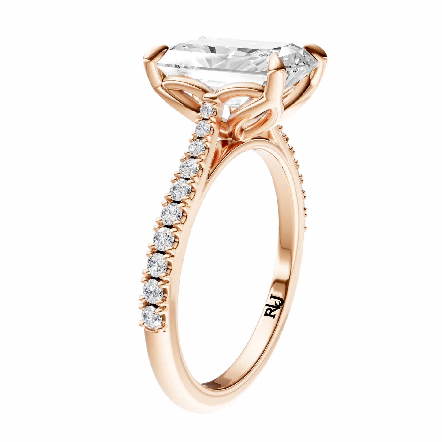 Radiant Traditional Tapered Cathedral Tulip Setting