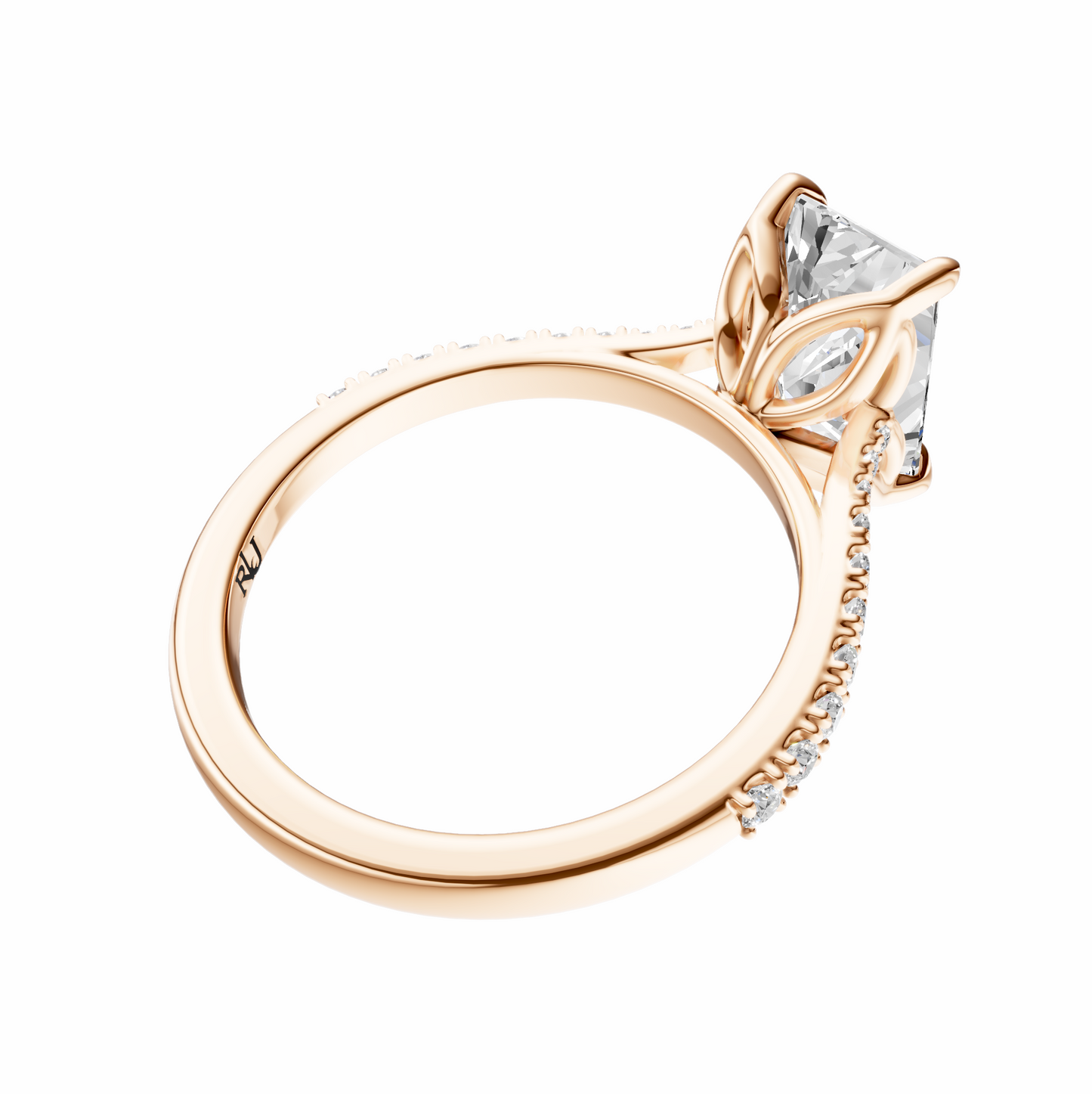 Radiant Traditional Tapered Cathedral Tulip Setting