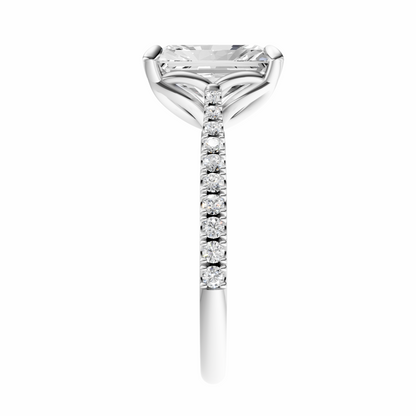 Radiant Traditional Tapered Cathedral Tulip Setting