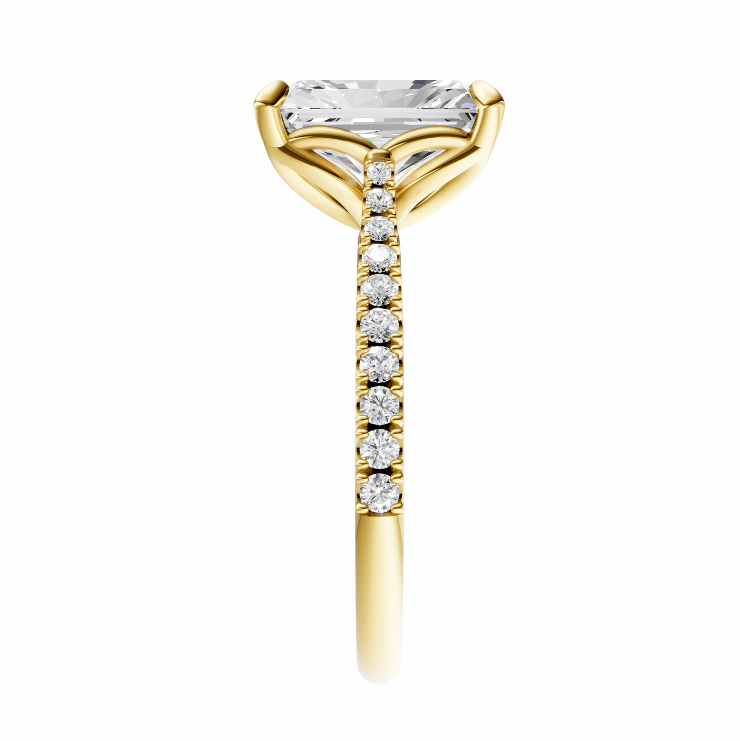 Radiant Traditional Tapered Cathedral Tulip Setting