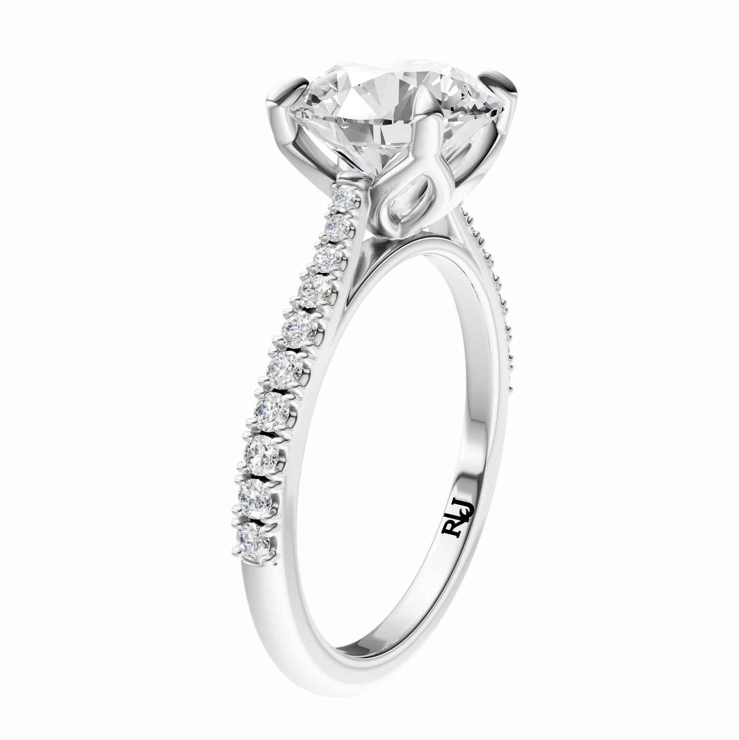 Round Traditional Tapered Cathedral Tulip Setting