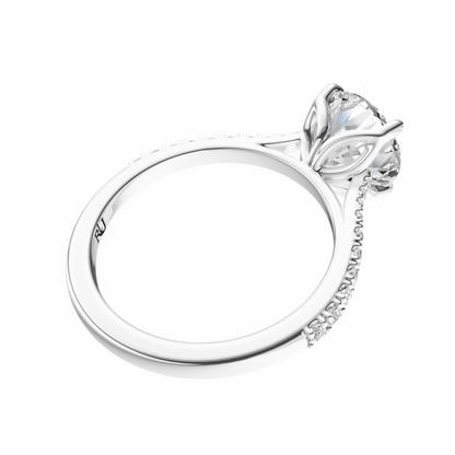 Round Traditional Tapered Cathedral Tulip Setting