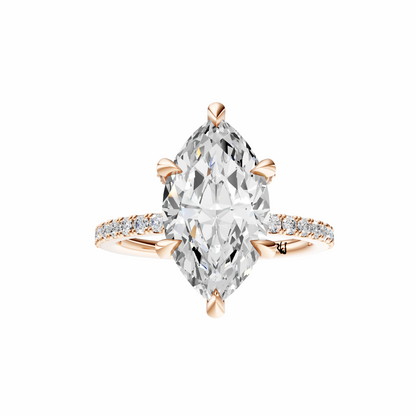 Marquise Traditional Flooded Basket Setting