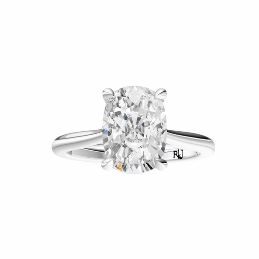 Cushion Cathedral Solitaire Setting