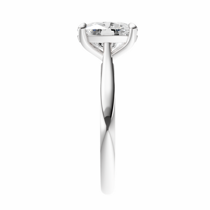 Cushion Cathedral Solitaire Setting