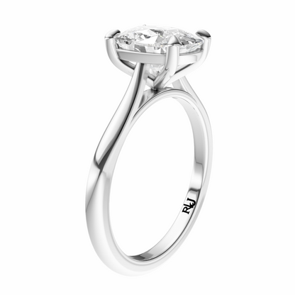 Cushion Cathedral Solitaire Setting